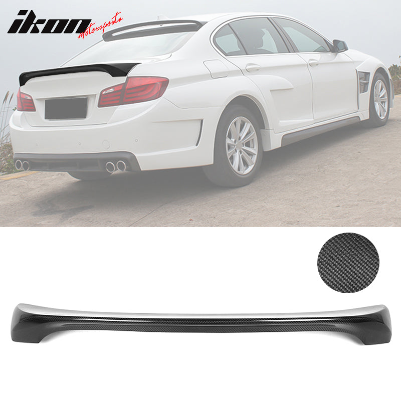 2011-2016 BMW 5 Series F10 M5 HM Style Trunk Spoiler Wing Carbon Fiber