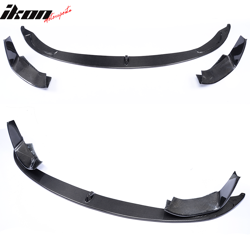 Fits 15-20 BMW F80 F82 F83 M3 M4 MP Style 3PCS Front Bumper Lip Carbon Carbon CF