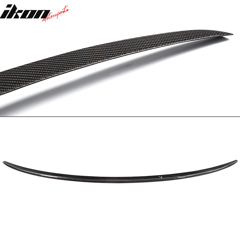 Fits 12-17 Audi A6 C7 Sedan S6 Style Trunk Spoiler Wing - Matte Carbon Fiber