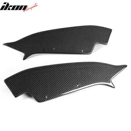 Fits 11-12 BMW 1 Series M E82 R Style Rear Lip Splitter Apron Matte Carbon Fiber