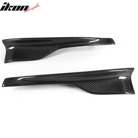 Fits 11-12 BMW 1 Series M E82 R Style Rear Lip Splitter Apron Matte Carbon Fiber