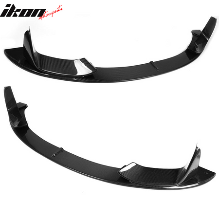 Fits 15-20 BMW M3 F80 M4 F82 F83 P Style Front Bumper Lip - Matte Carbon Fiber