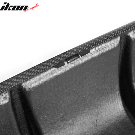 Fits 14-20 BMW 428i 430i xDrive P Style Rear Lip Diffuser Matte Carbon Fiber