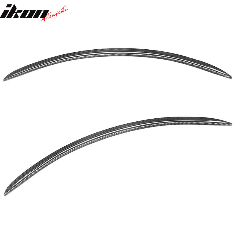 IKON MOTORSPORTS, Trunk Spoiler Compatible With 2009-2016 BMW Z Series Z4 E89, 3D Style Matte Carbon Fiber Rear Spoiler Wing, 2010 2011 2012 2013 2014 2015