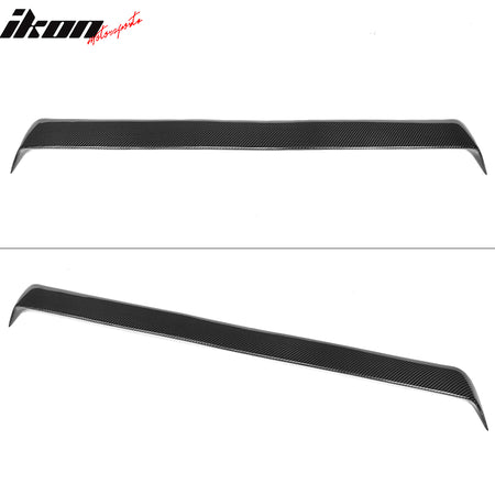 IKON MOTORSPORTS, Roof Spoiler Compatible With 2013-2018 Lexus GS350 GS450H L2010 Sedan F Sport , Matte Carbon Fiber JC Style Rear Spoiler Wing, 2014 2015 2016 2017