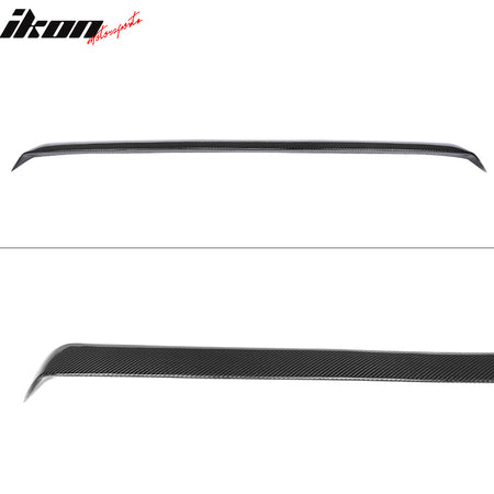 IKON MOTORSPORTS, Roof Spoiler Compatible With 2013-2018 Lexus GS350 GS450H L2010 Sedan F Sport , Matte Carbon Fiber JC Style Rear Spoiler Wing, 2014 2015 2016 2017