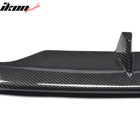 IKON MOTORSPORTS, Front Bumper Lip Compatible With 2013-2016 Audi S5 8V Coupe , Matte Carbon Fiber JC Style Front Lip Spoiler Wing Chin Splitter, 2014 2015