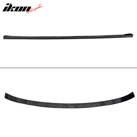 IKON MOTORSPORTS, Trunk Spoiler Compatible With 2015-2020 Mercedes-Benz C-Class W205 Sedan , Matte Forged Carbon Fiber ML Style Rear Spoiler Wing, 2016 2017 2018 2019