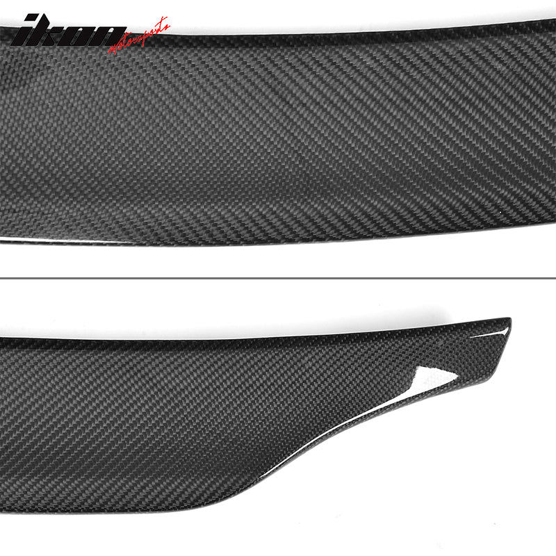 IKON MOTORSPORTS, Trunk Spoiler Compatible With 2008-2016 Audi S5 B8 Coupe, CA Style Matte Carbon Fiber Rear Spoiler Wing, 2009 2010 2011 2012 2013 2014 2015