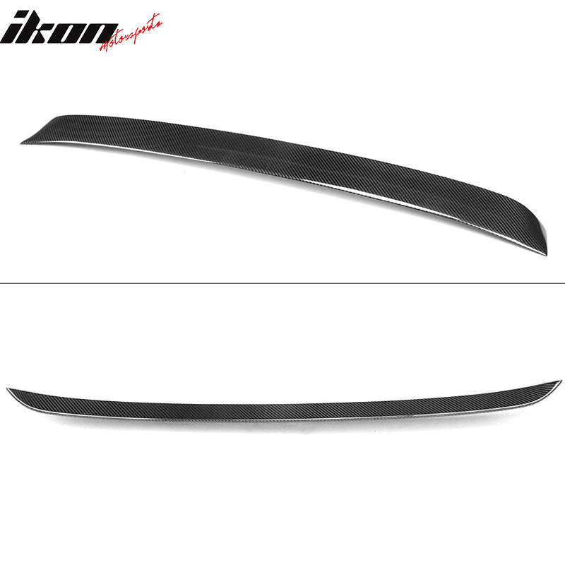 Fits 07-15 Infiniti G35 G25 G37 Q40 VIP Style Roof Spoiler - Matte Carbon Fiber