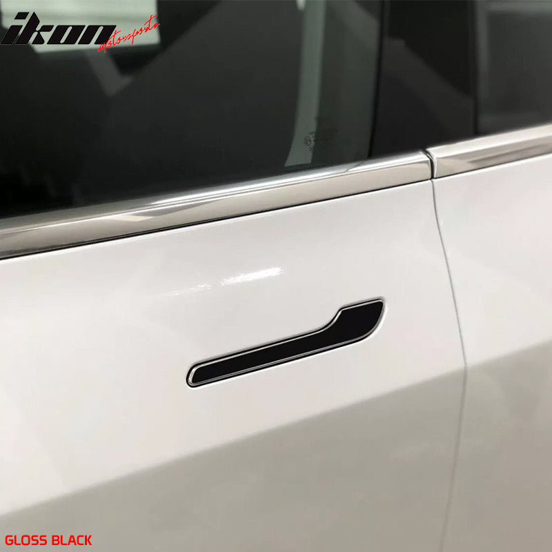 2017-2023 Tesla 3 Door Handle Chrome Delete Vinyl Overlay