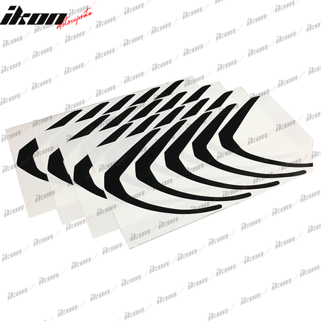 IKON MOTORSPORTS, Chrome Delete Kit Compatible With 2018-2022 Honda Accord Sport, Sport Wheel Decoration Vinyl Kit - Carobon Fiber