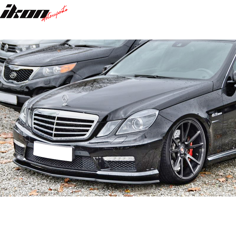 IKON MOTORSPORTS Front Bumper Fog Lights Compatible with 2010-2013 E Class W212, AMG Style Cover with DRL