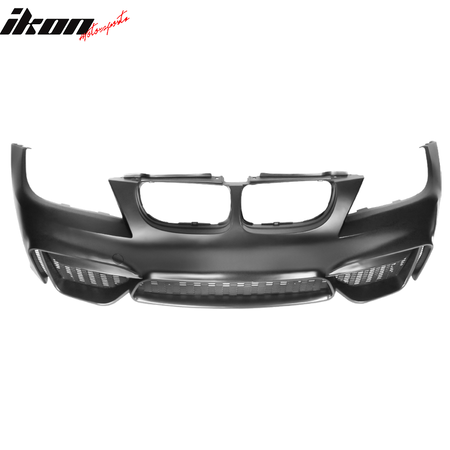 Fits 09-11 BMW E90 E91 Sedan Wagon M4 Style Front Bumper Cover Conversion - PP