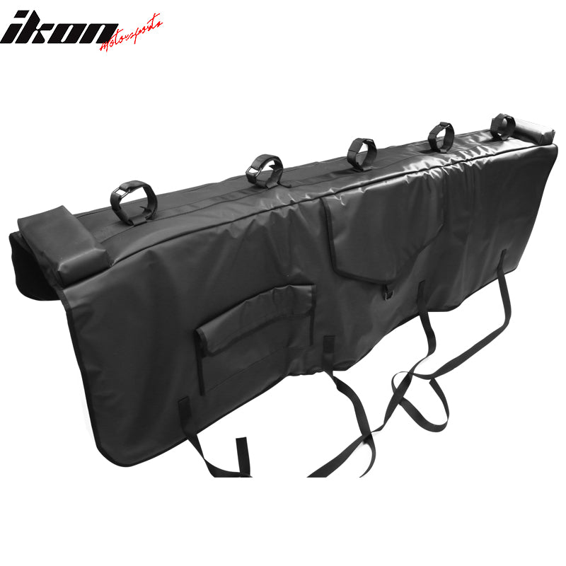 60" Pickup Truck Bed Tailgate Cover Pad Shuttle Protective Mat w/ 5 Bike Racks