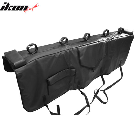 60" Pickup Truck Bed Tailgate Cover Pad Shuttle Protective Mat w/ 5 Bike Racks