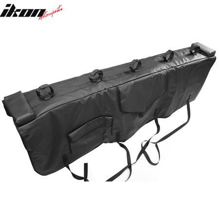 60" Pickup Truck Bed Tailgate Cover Pad Shuttle Protective Mat w/ 5 Bike Racks