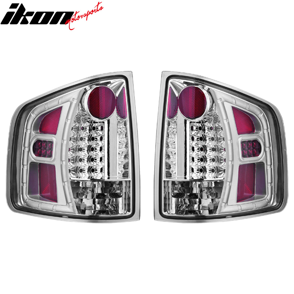 1994-2004 Chevrolet S10 Chrome Clear Lens LED Tail Lights Brake Lamps