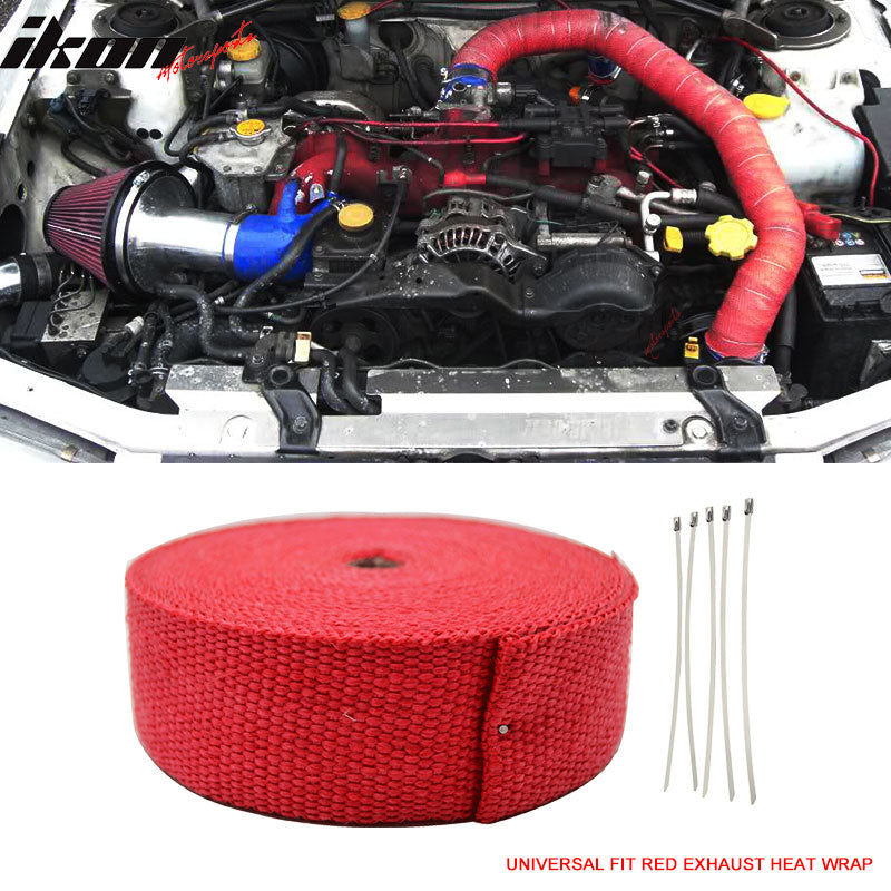 Universal 2x1 16x50 FT Exhaust Wrap Header Turbo Manifold Racing Heat