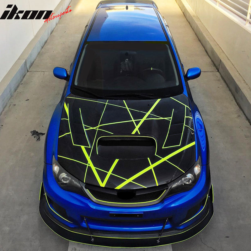 2x Carbon Fiber Adjustable Front Bumper Lip Spoiler Splitter Strut Rods 8-10.6"