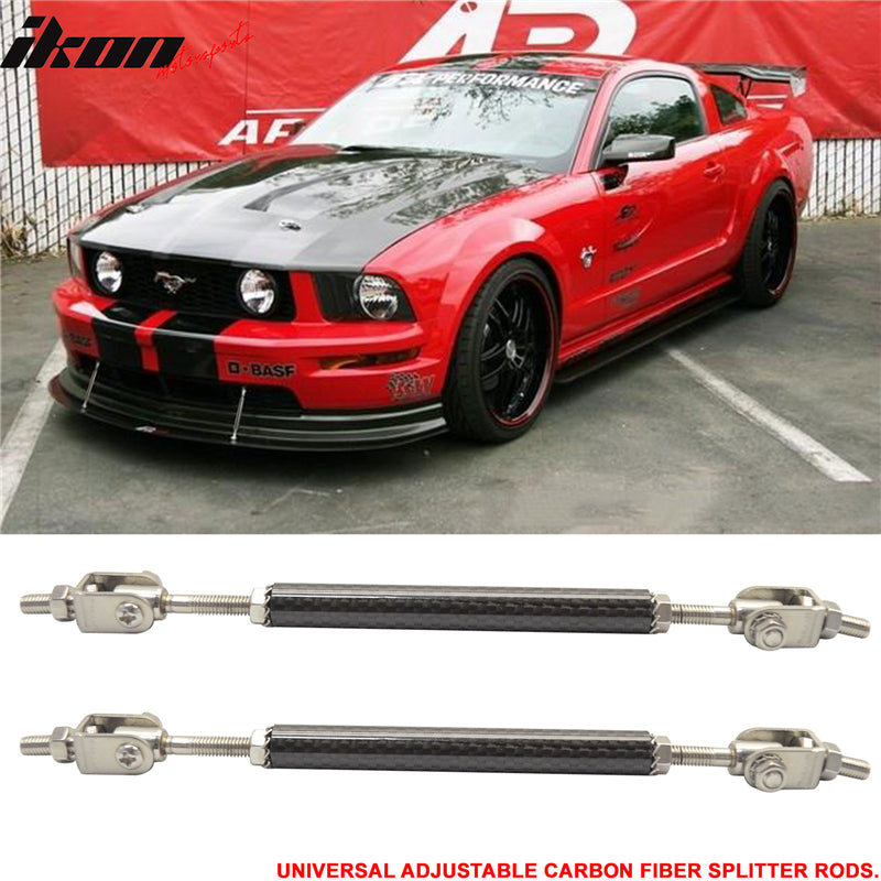 Universal Adjustable 5.5"-8" Carbon Fiber Front Lip Strut Rod Support