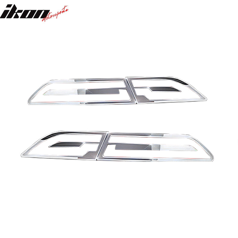 2011-2013 Chevrolet Volt Chrome 4PCS Rear Tail Lights Bezel Covers Kit