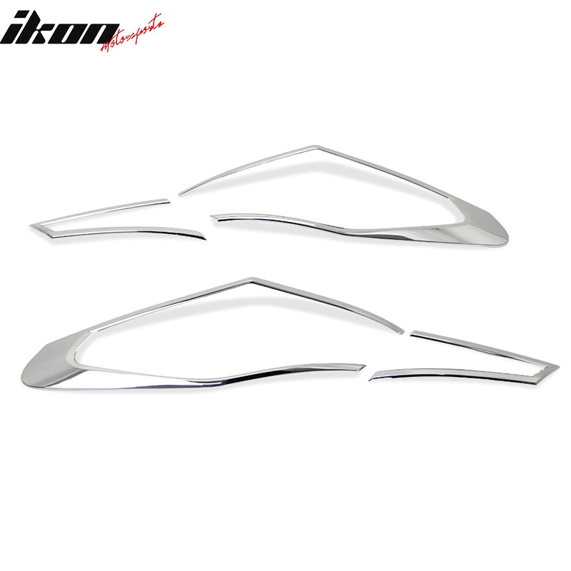 2013-2015 Honda Accord Sedan Chrome 4PCS Tail Lights Bezel Covers ABS