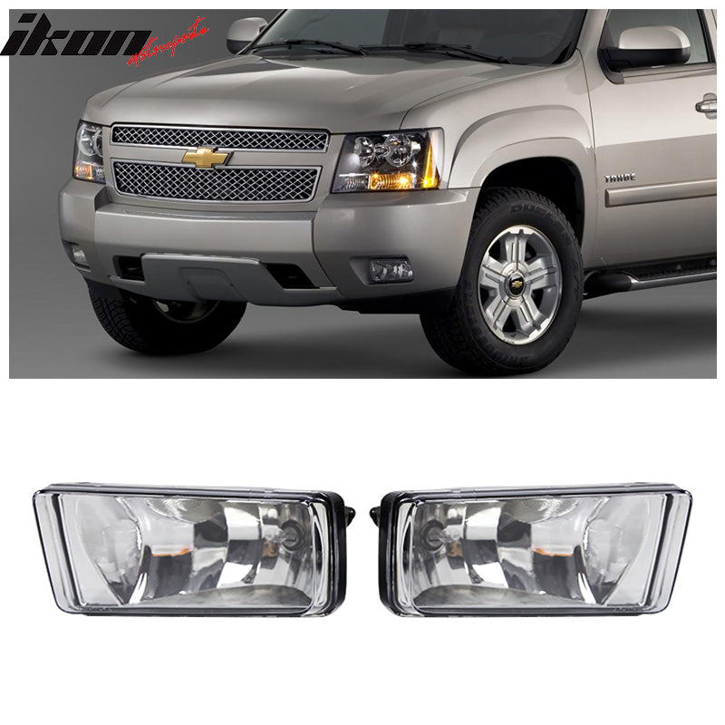 2007-2014 Chevy Silverado Tahoe Suburban Avalanche Clear Fog Lights