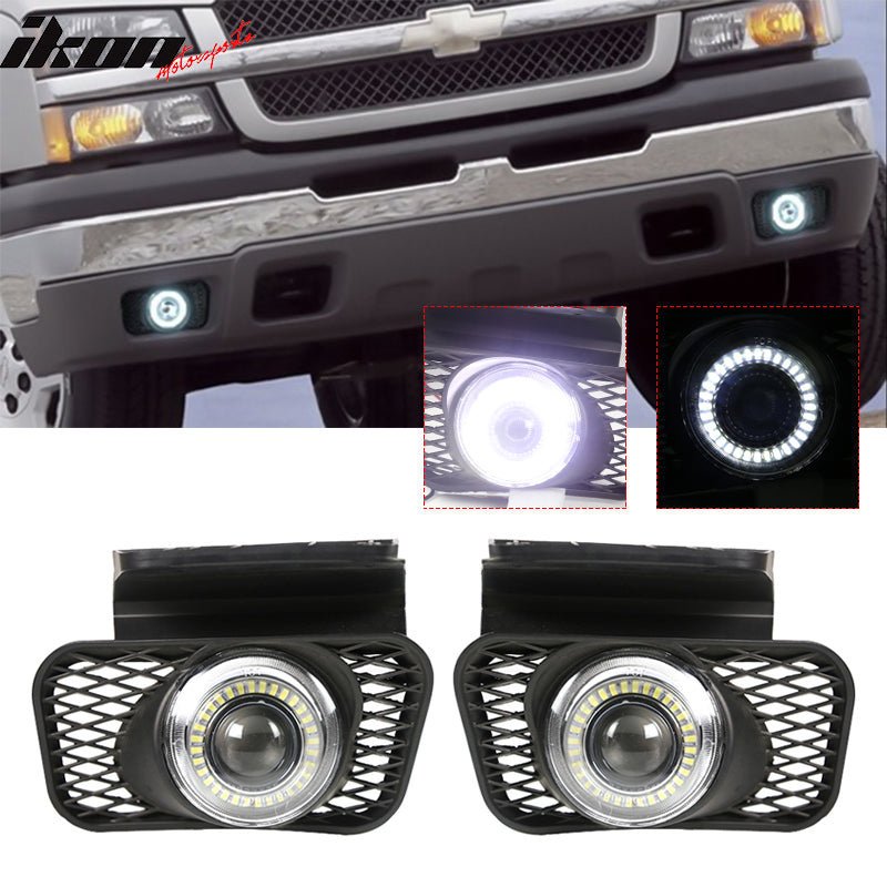 2003-2007 Chevy Silverado 2003-2006 Avalanche Clear LED 2PC Fog Lights