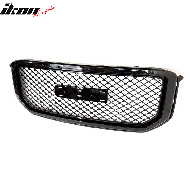 Fits 15-18 GMC Yukon XL Denali OE Sport Square Mesh Hood Bumper Grille