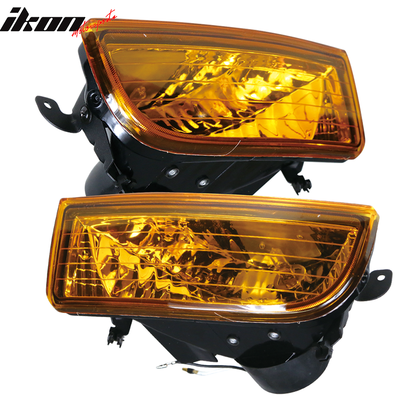 Fits 97-01 Honda Prelude JDM Yellow Lens Aluminum Housing Fog Lights Lamps Pair