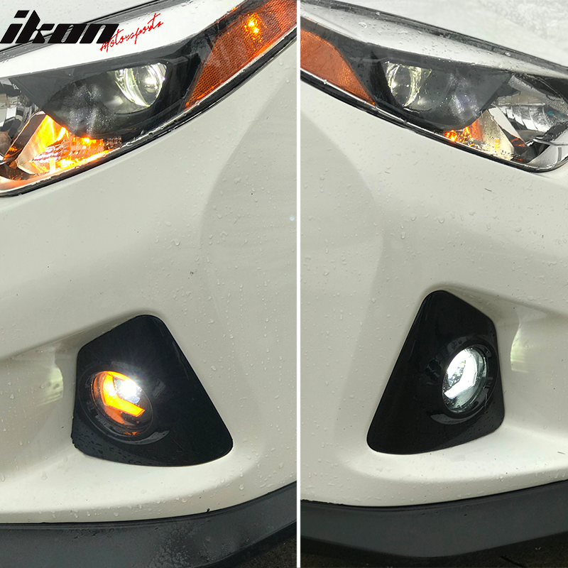 Fog Lights Compatible With 2007-2014 Toyota Camry 2011-2015 Lexus GS350 GS450h etc, Hi-Power Halo Projector Fog Lamps by IKON MOTORSPORTS