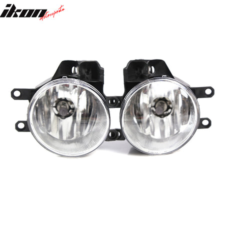 Fits 14-19 Toyota Tundra 2PC Left Right Front Bumper Fog Lights Lamp W/Clear Len