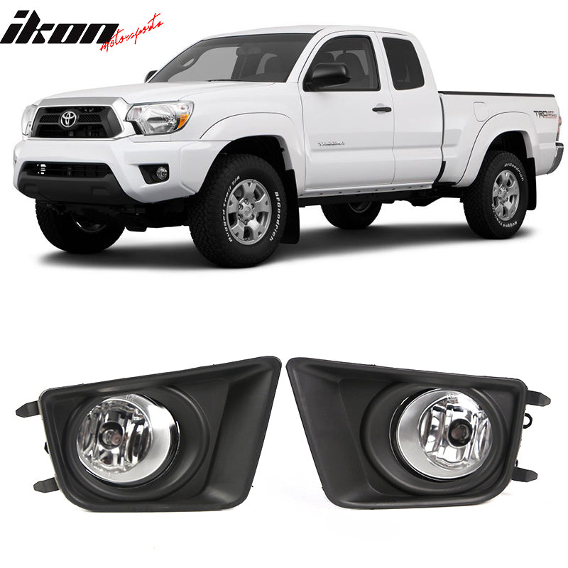 2012-2015 Toyota Tacoma 2PCS Front Fog Lights W/ Clear Lens