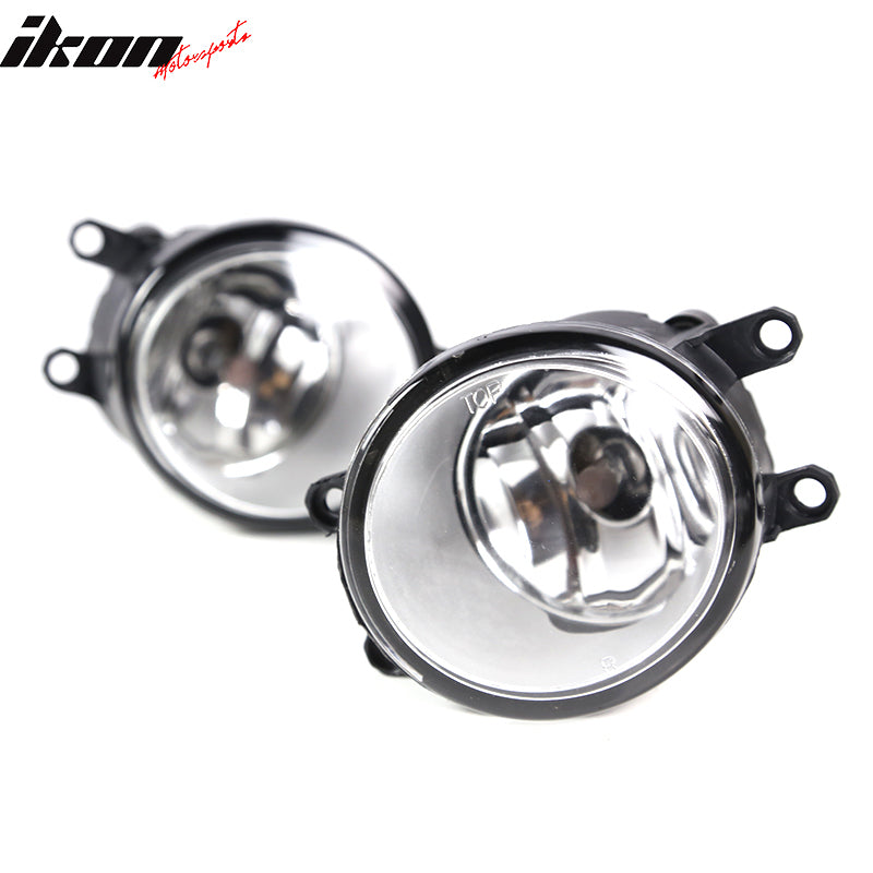 Fits 12-15 Toyota Tacoma 2PCS Front Bumper Fog Lights Lamp Kit W/Clear Lens