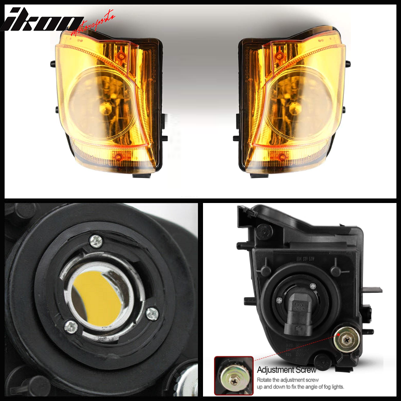 Fits 06-10 Lexus IS250 IS350 Sedan 4Dr 2PCS Front Fog Lights Amber/Yellow Lamp