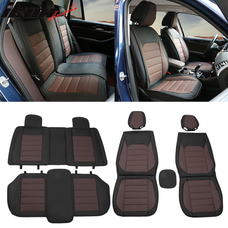 Fits Universal Car Seat Covers Cushion Protectors PU Leather 01 Style