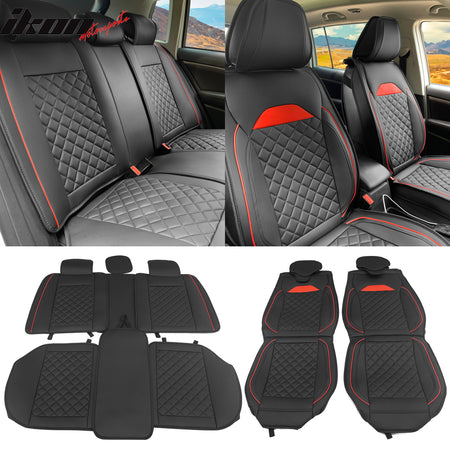 Universal Car Seat Cover Cushion Protector 03 Style PU Leather