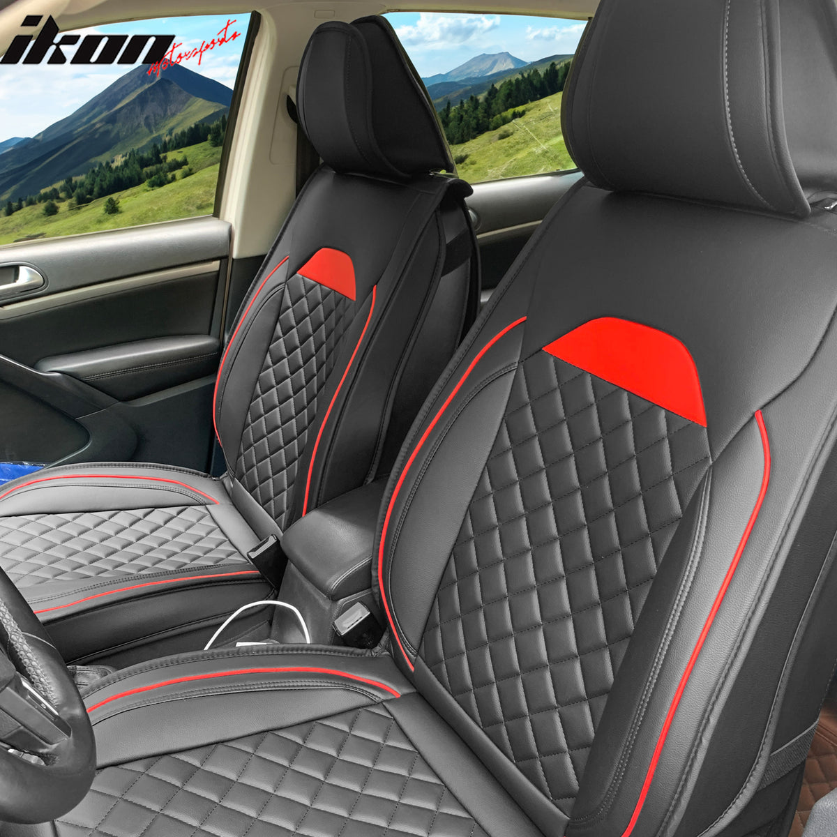 Universal Car Seat Cover Cushion Protector 03 Style PU Leather