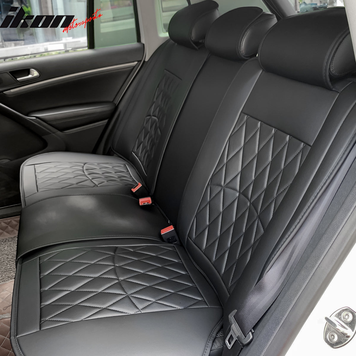 Universal PU Leather Car Seat Covers Cushions Protector 04 Style Set