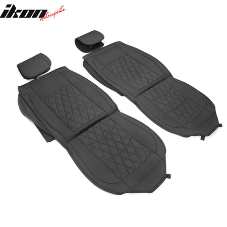 For 09-23 Dodge Ram 1500 2500 3500 Seat Covers PU Leather 5-Seat Bench Pad