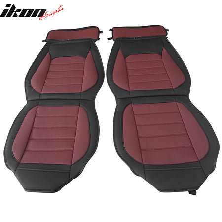 Fits 09-23 Ford F150 Crew Cab Pickup Seat Covers PU Leather 5 Seats Set