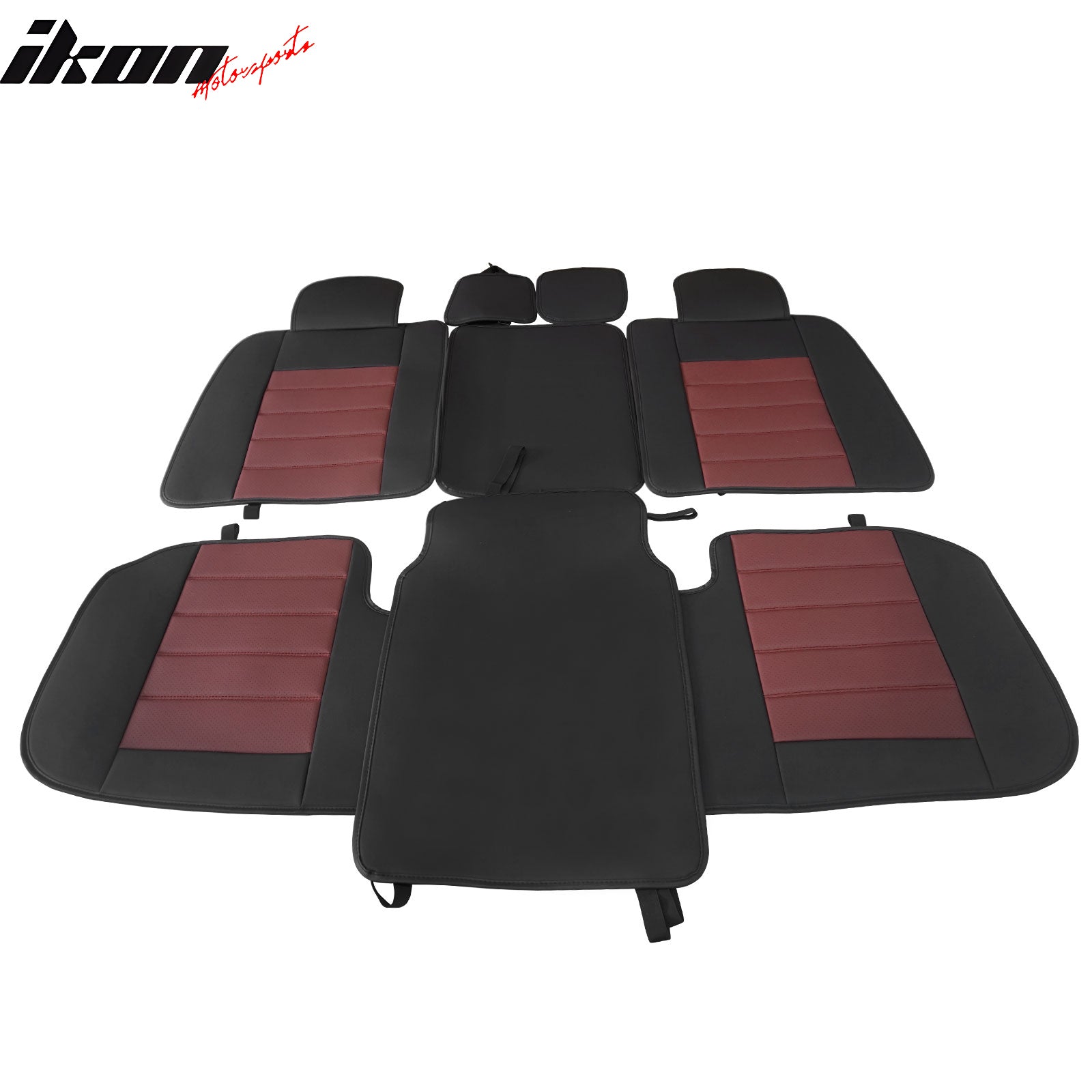 Fits 09-23 Ford F150 Crew Cab Pickup Seat Covers PU Leather 5 Seats Set