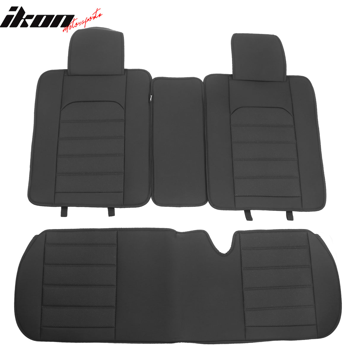 Fits 07-23 Jeep Wrangler JK JL PU Leather Seat Covers w/ Pocket Full Set