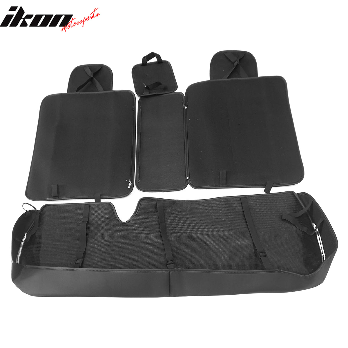 Fits 07-23 Jeep Wrangler JK JL PU Leather Seat Covers w/ Pocket Full Set