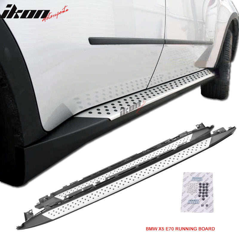 2007-2013 BMW X5 E70 OEM Style Polish Aluminum Running Board