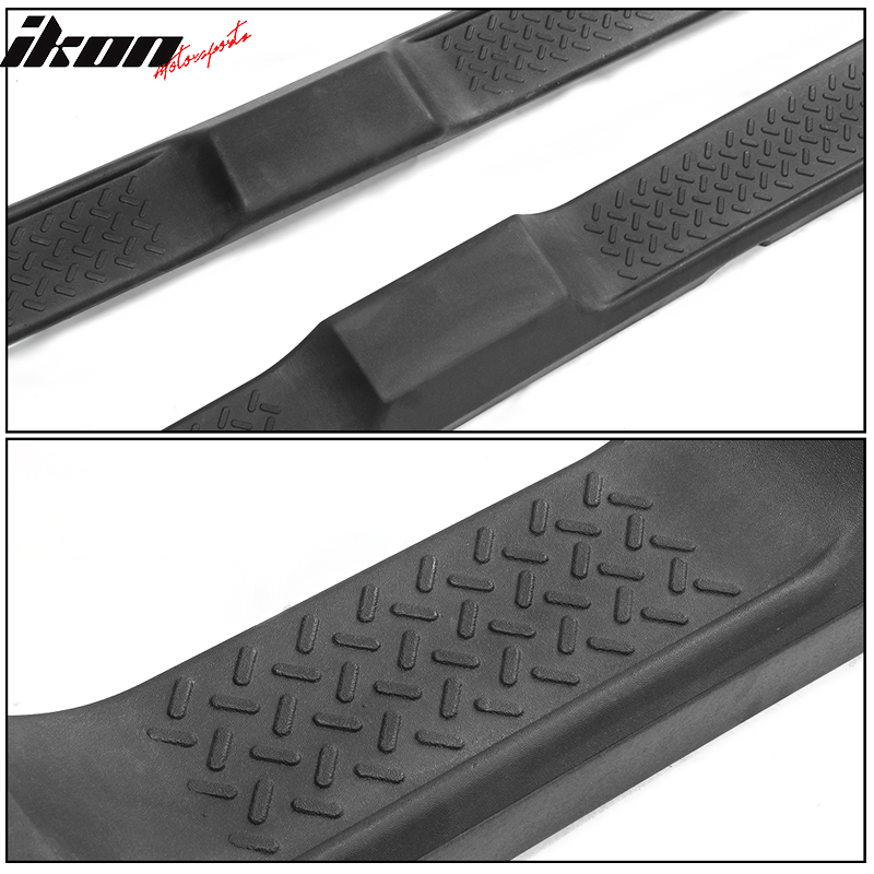 Fits 07-18 Jeep Wrangler 4 DR Black Nerf Bar Side Step Running Board Pair