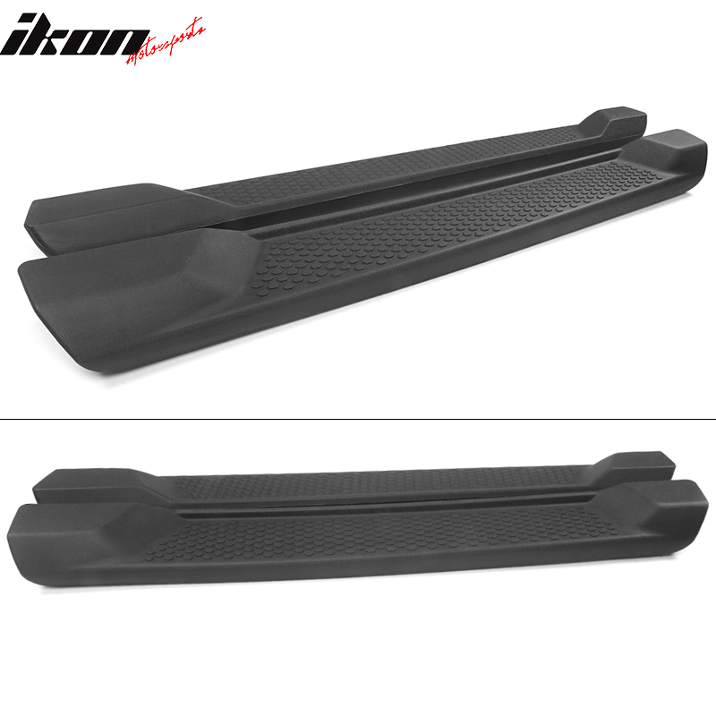 Fits 18-24 Jeep Wrangler JL 2 Door Textured Nerf Bar Side Step Running Boards