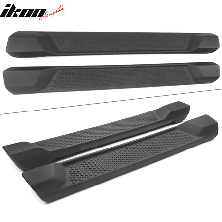 Fits 18-24 Jeep Wrangler JL 2 Door Textured Nerf Bar Side Step Running Boards