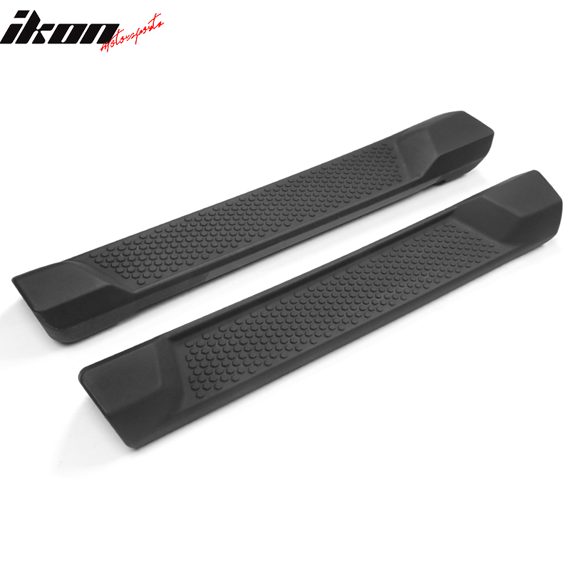 Fits 18-24 Jeep Wrangler JL 2 Door Textured Nerf Bar Side Step Running Boards